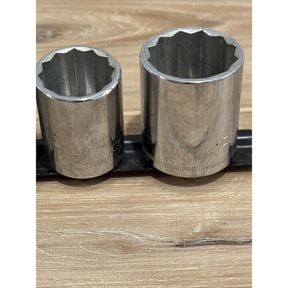 Craftsman Sockets Set Of 10 / Metric / 1/2” Drive With Organizer Made In USA - Picture 2 of 13